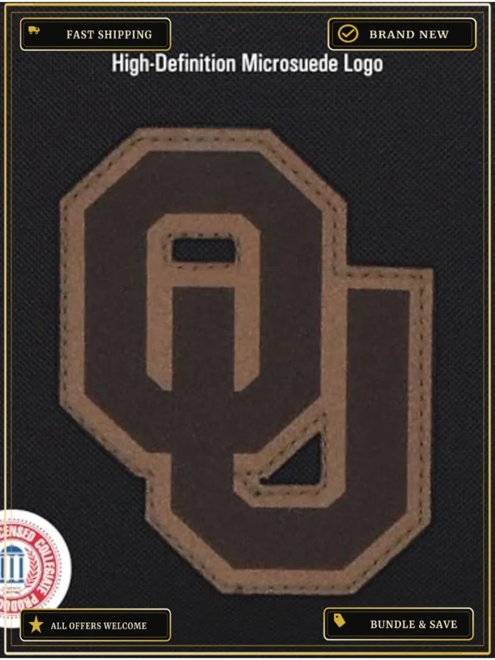 NCAA Oklahoma Sooners Right Pack Laptop Backpack, Padded 15-Inch Sleeve,